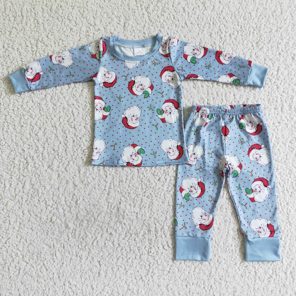 NEW Santa Face Pajamas Set